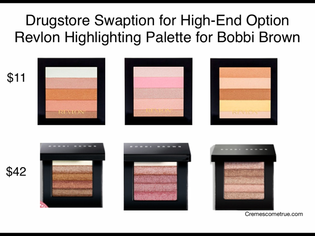 Dupes For Bobbi Brown Shimmer Bricks Revlon Highlighting Palettes