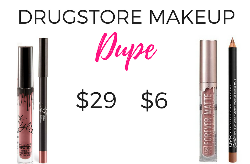 Drugstore Makeup Dupe for Kylie Lip Kit Ruby Kisses Forever Matte